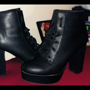 Heeled Black Boots